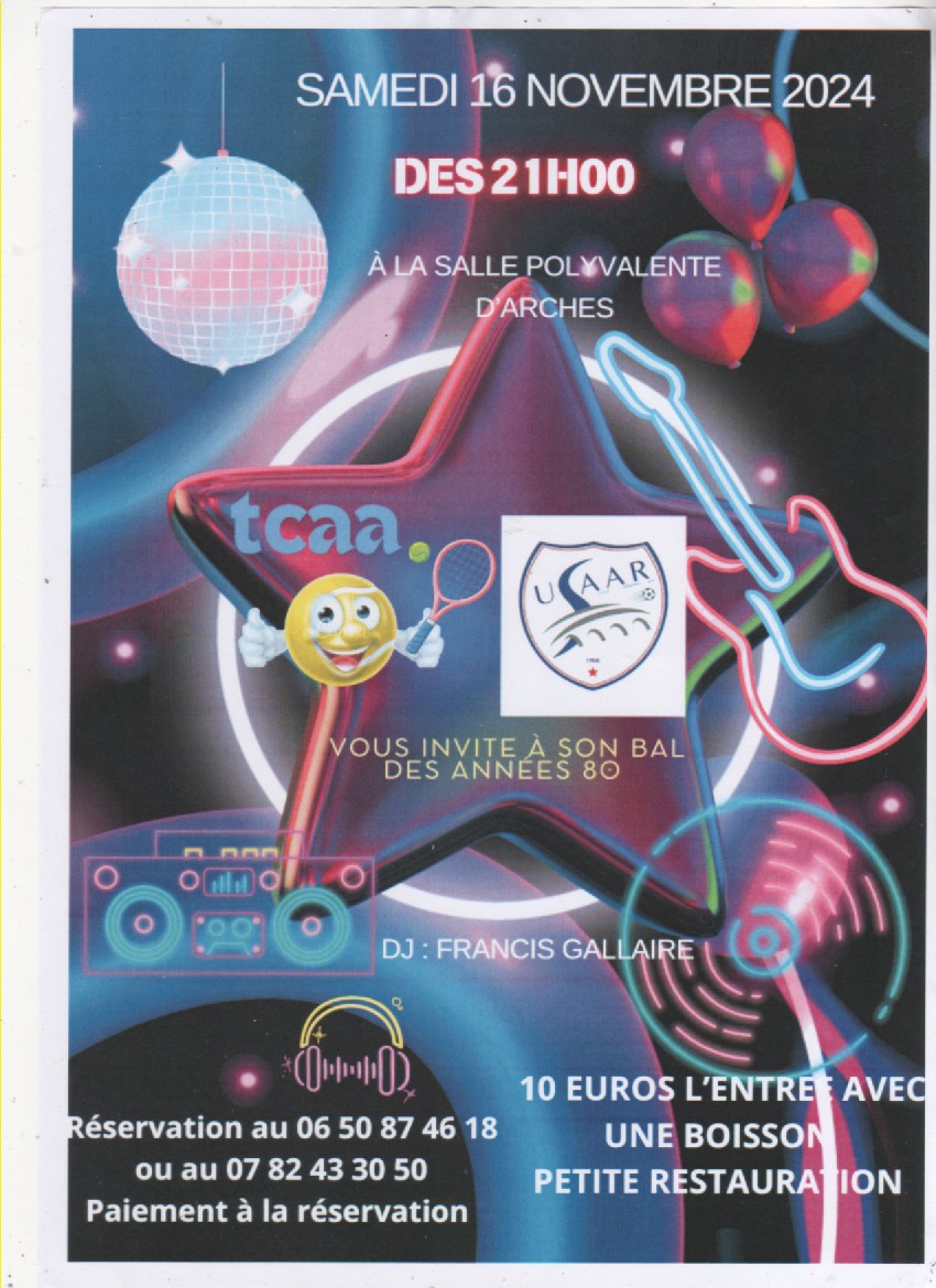 BAL DES ANNÉES 80 à ARCHES